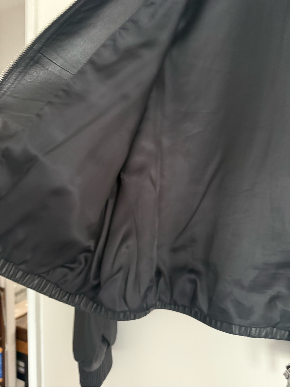 LP style lamb leather bomber jacket - Picture 6 of 10